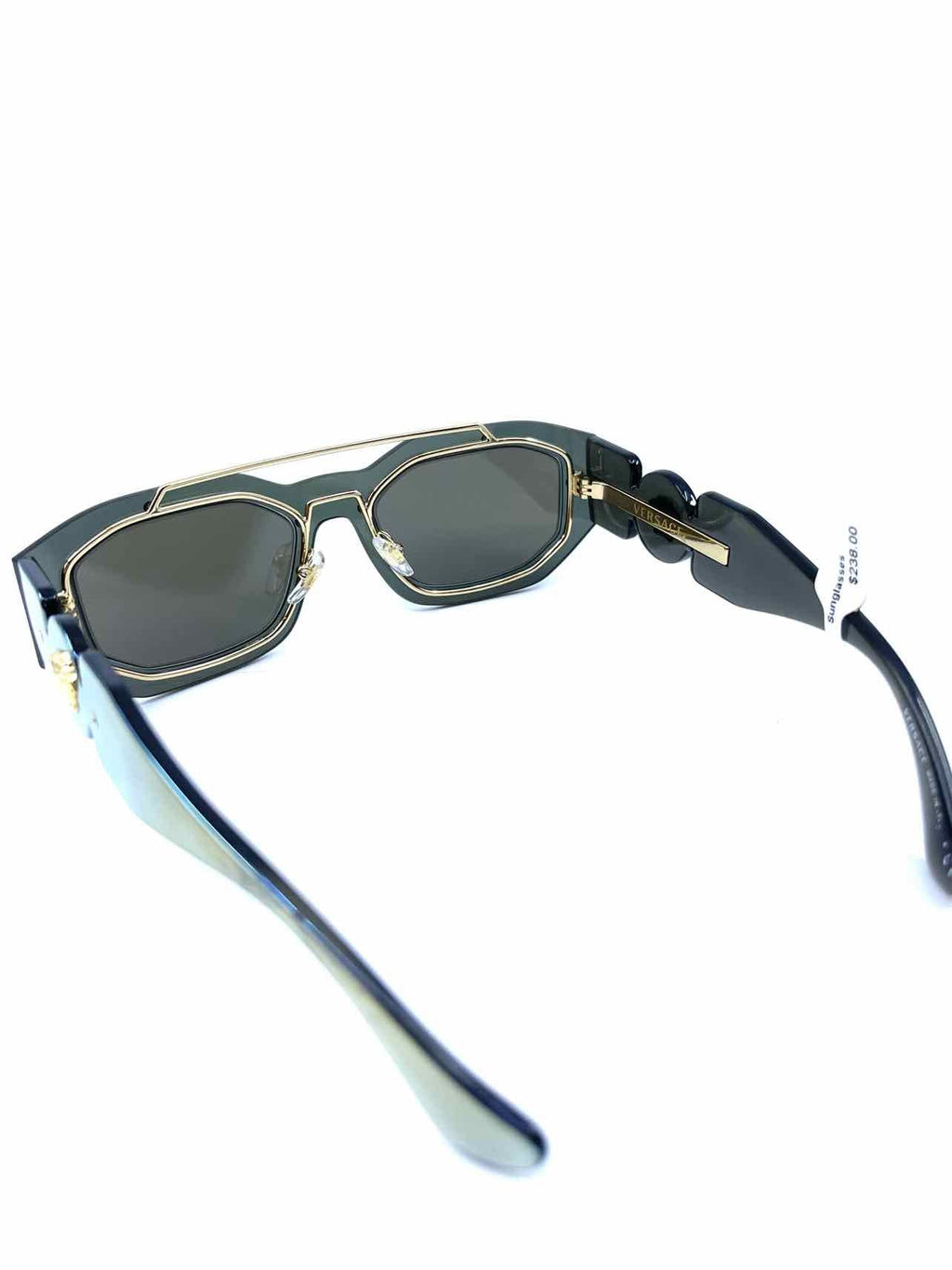VERSACE Gold Mirrored Logo Sunglasses