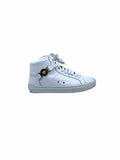 VERSACE Size 8.5 White Leather Sneakers