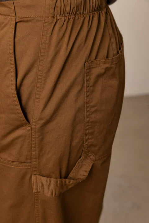 Rag & Bone Jolie Carpenter Pant in Light Brown