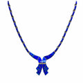 Sterling Silver Blue Opal Necklace