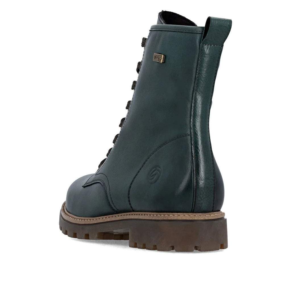 Remonte Womens Leather Ankle Boots | Green