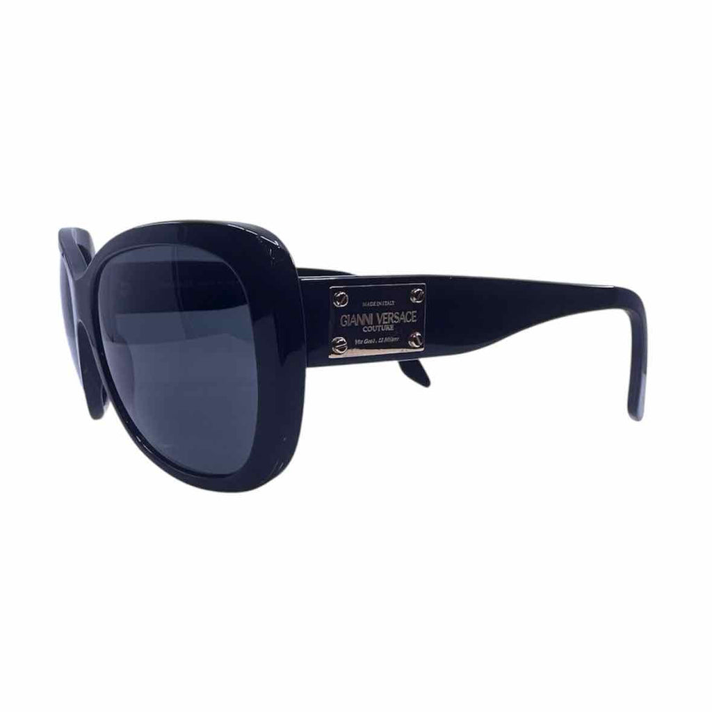 VERSACE Black Square Solid Sunglasses