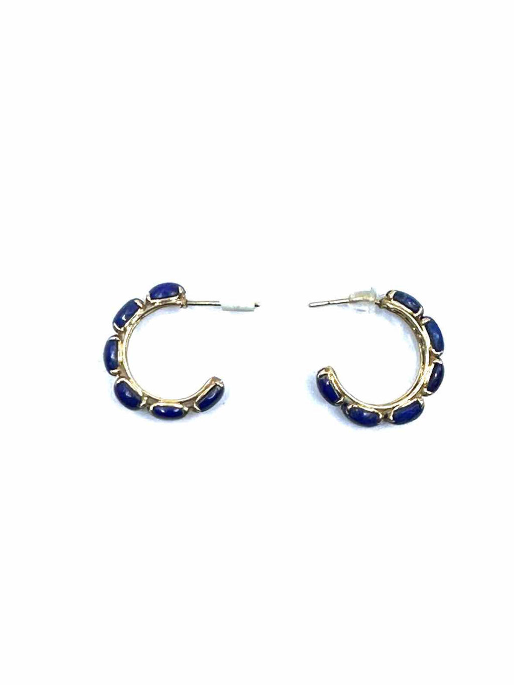 14K Lapis Pierced Earrings