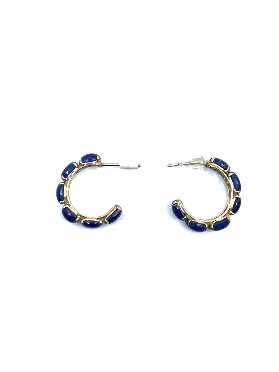 14K Lapis Pierced Earrings
