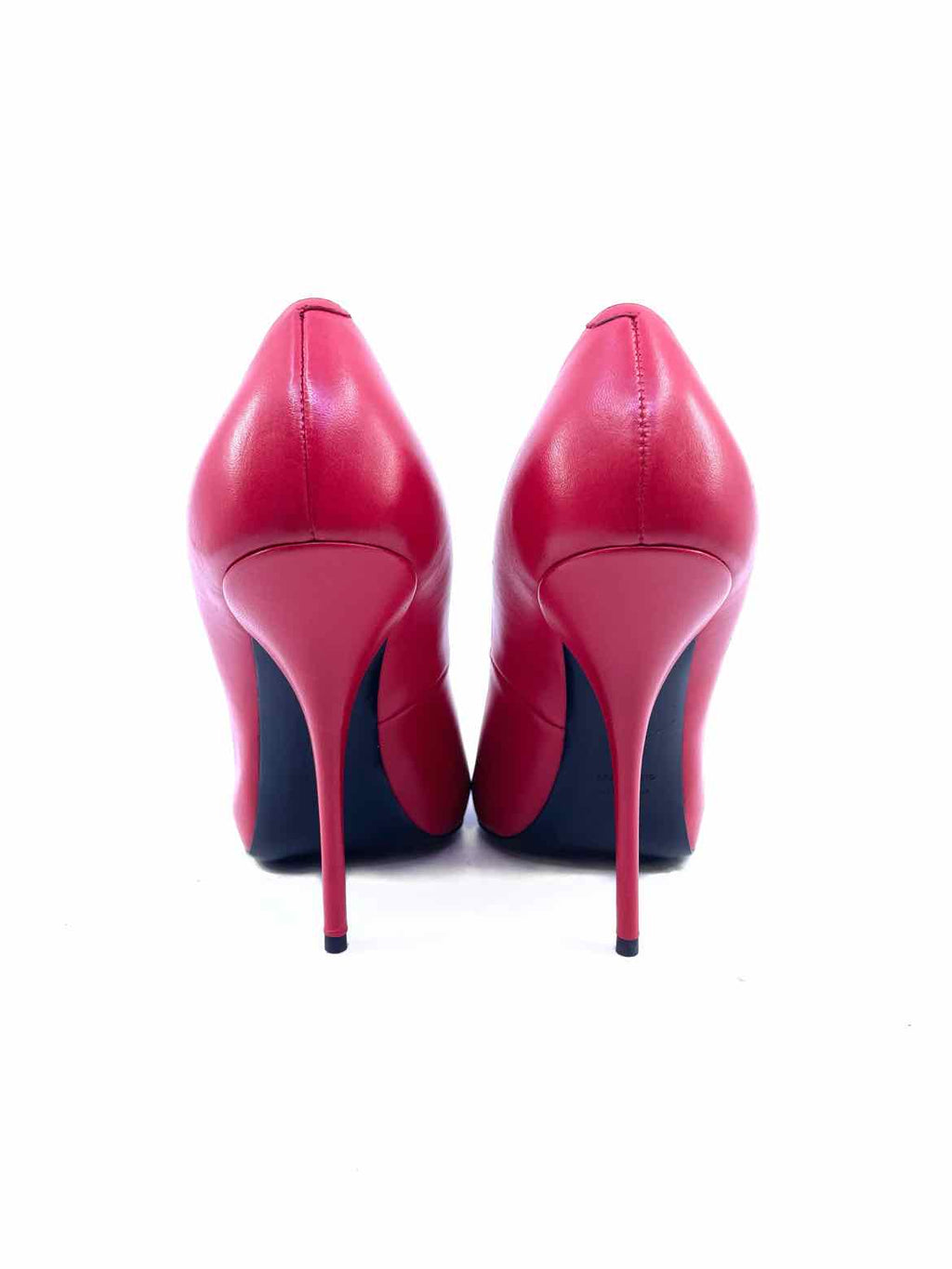 GIUSEPPE ZANOTTI Size 7 Red Leather Solid Pumps