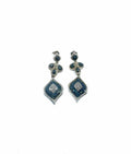 Blue Pierced Earrings
