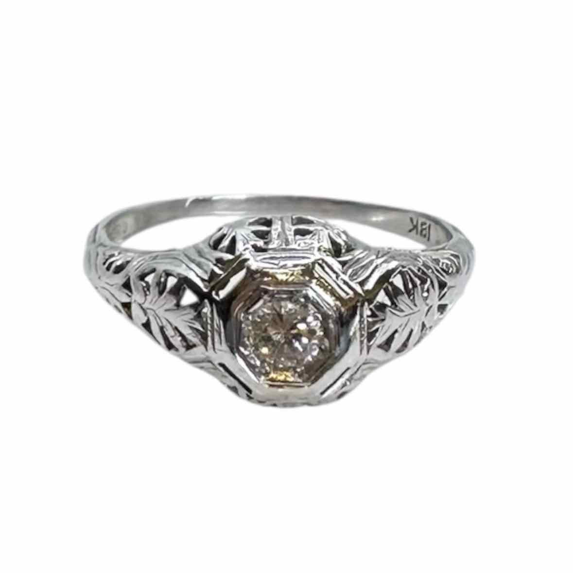 Fine Jewelry White Gold Ring