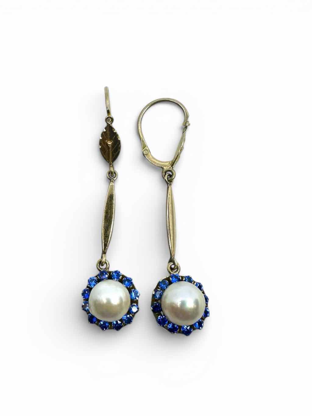 14K Pearl Earrings Ring Set