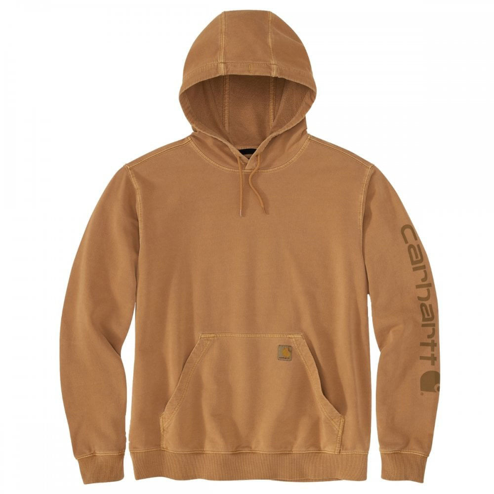 Carhartt 106253 Durham Garment Dyed Logo Hooded Sweatshirt