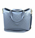 GUCCI Grey Leather Solid Handbag