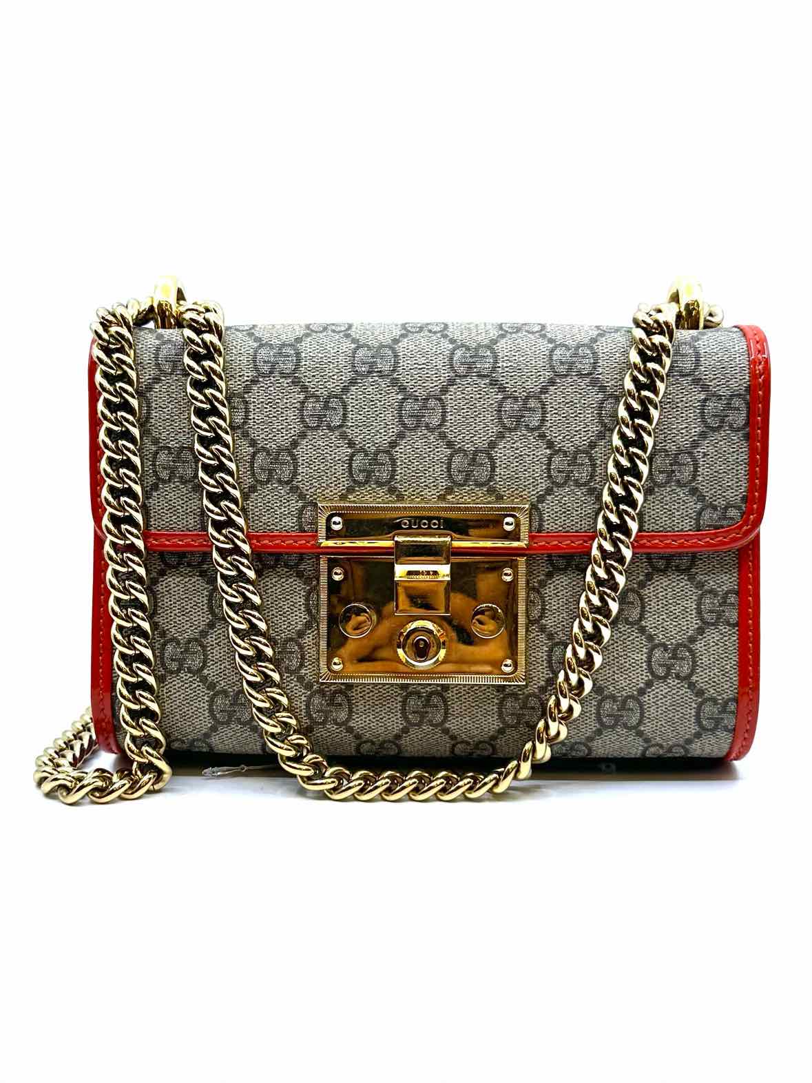 GUCCI Brown Coated canvas Monogram Handbag