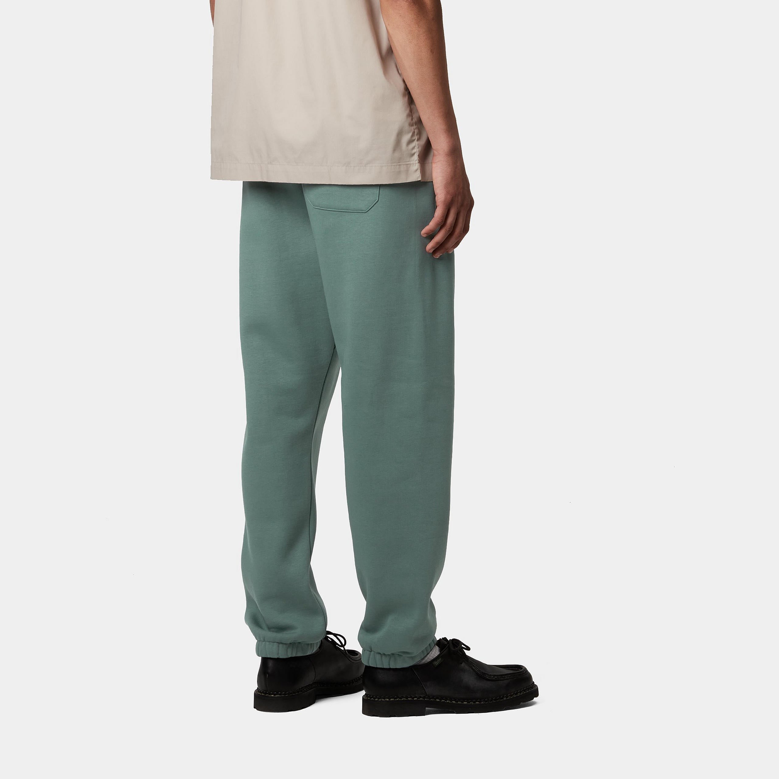 Carhartt WIP Mens Chase Sweat Pant - Silver Pine / Gold