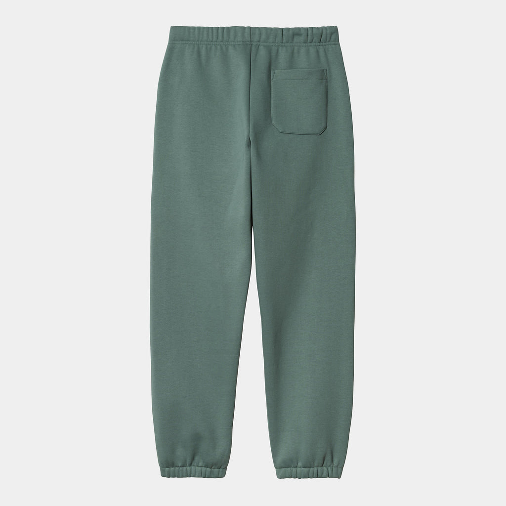 Carhartt WIP Mens Chase Sweat Pant - Silver Pine / Gold