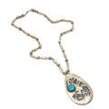 J BEGAY Sterling Silver Turquoise Necklace
