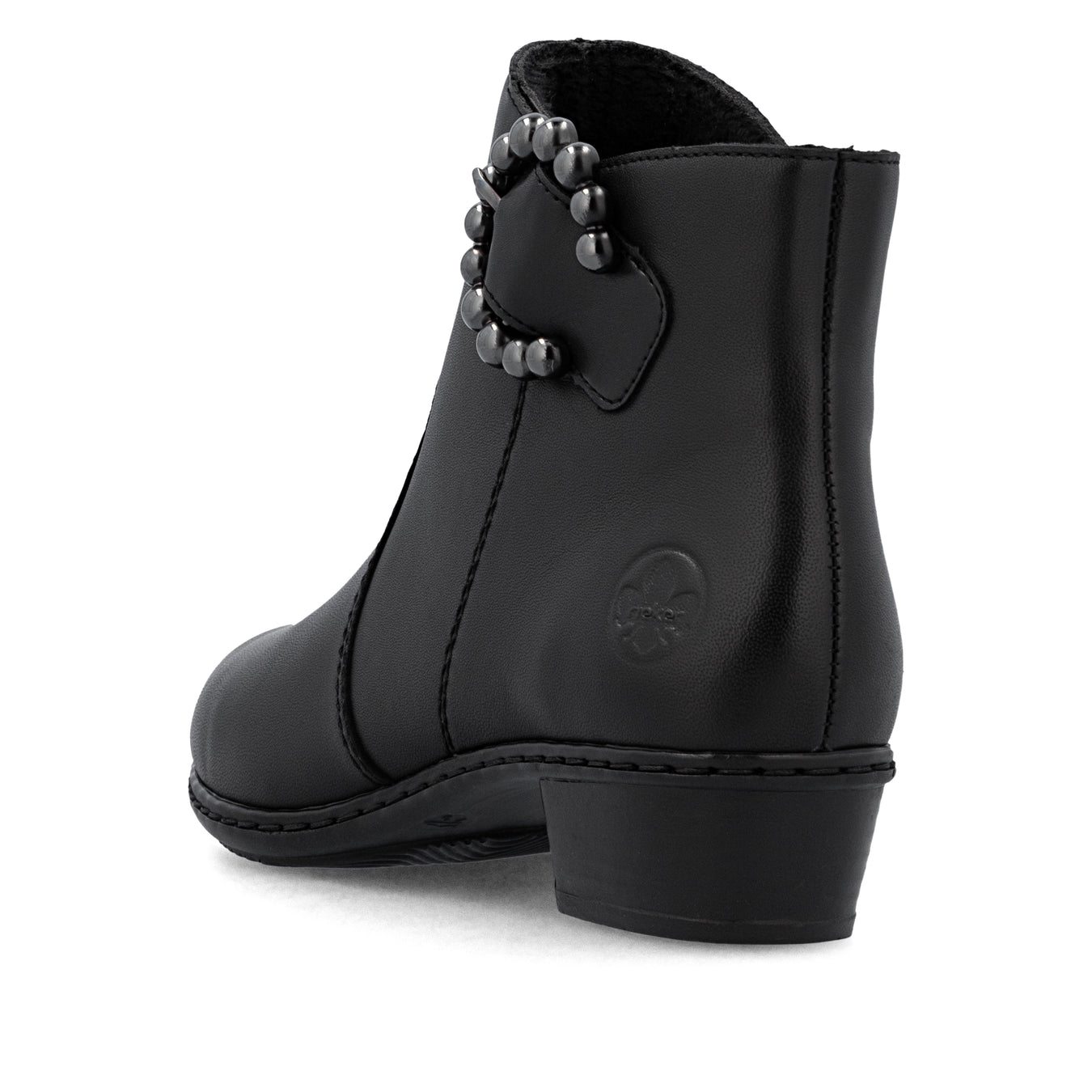 Rieker Womens Fashion Buckle Detail Ankle Boots | Black
