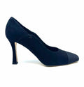 CHANEL Size 8.5 Black Suede Solid Pumps