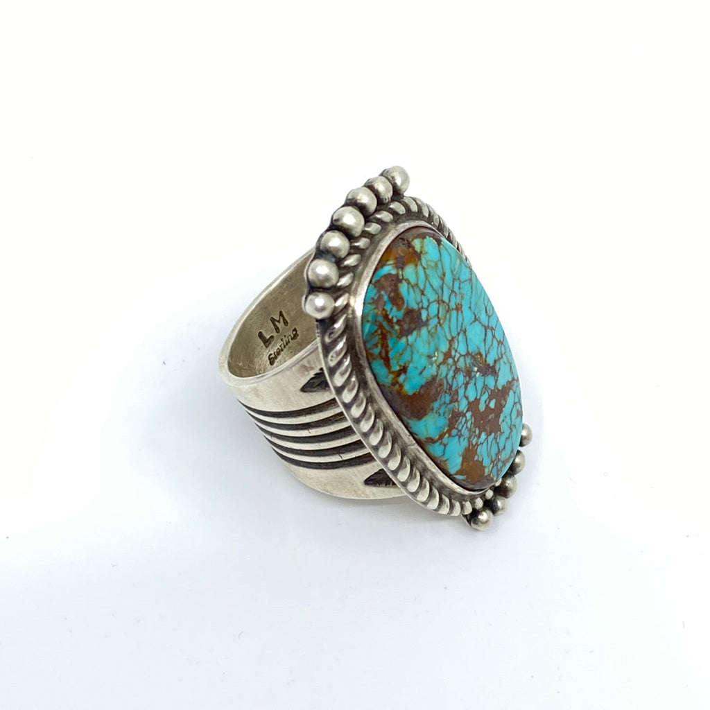 NAVAJO Indian Mountain Turquoise Ring
