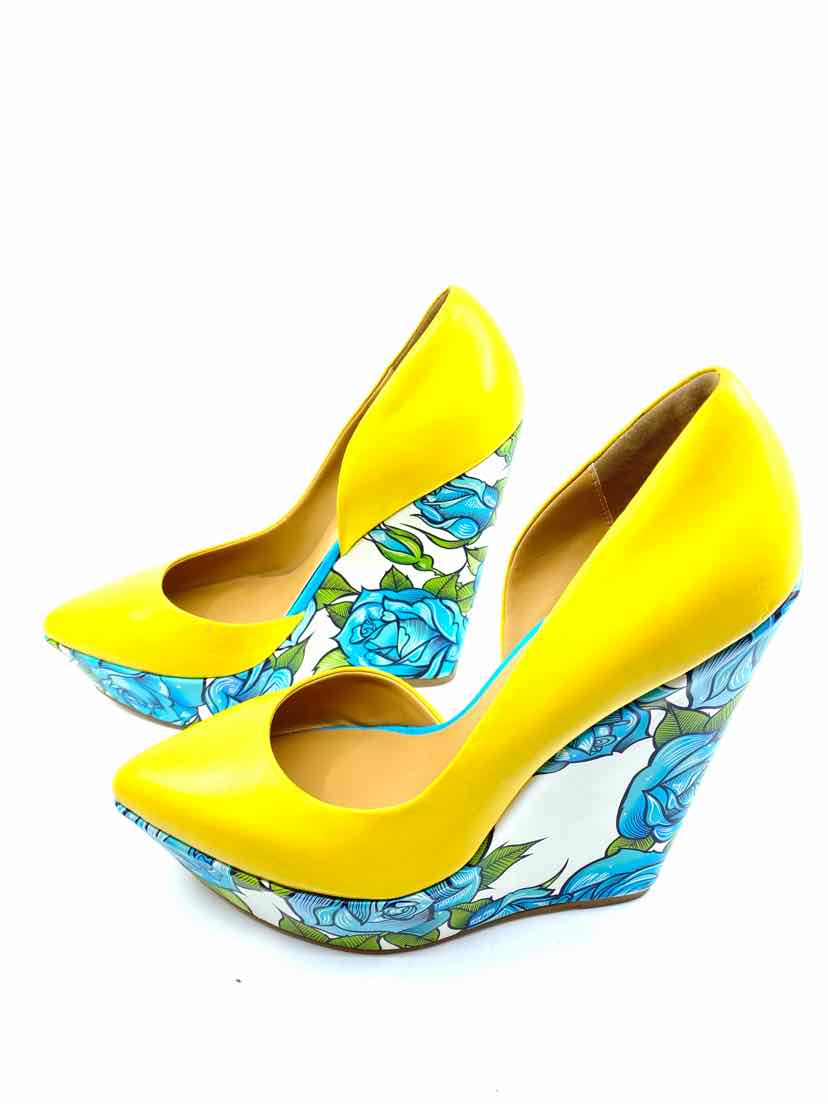 TAYLOR SAYS Yellow Floral Wedge | 9