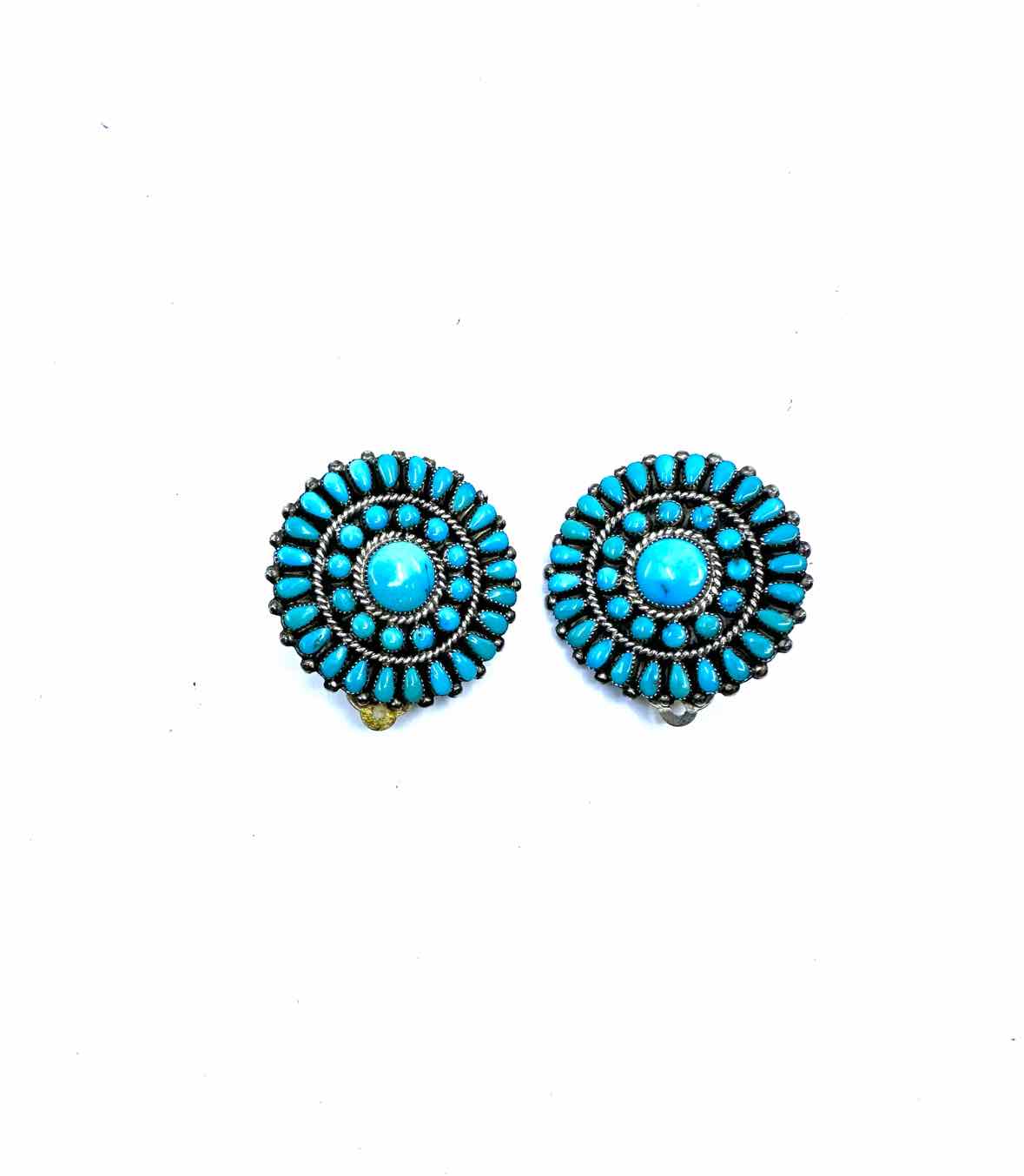 I PAYLUSI Turquoise Clip Earrings