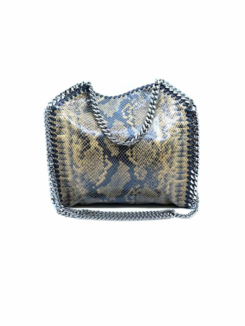STELLA MCCARTNEY Black & Beige Vegan Leather Handbag