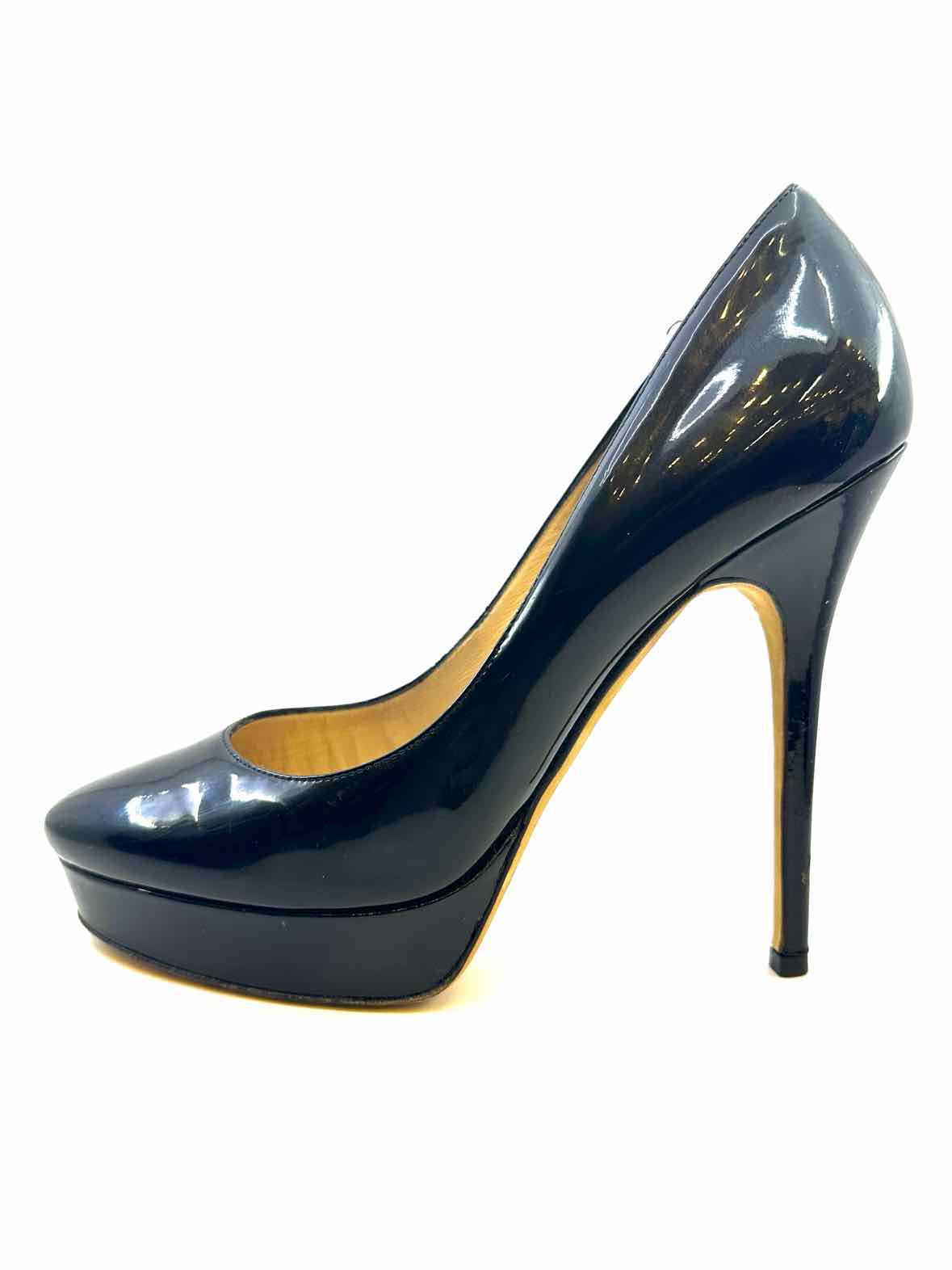 JIMMY CHOO Size 9 Black Patent Leather Solid Pumps