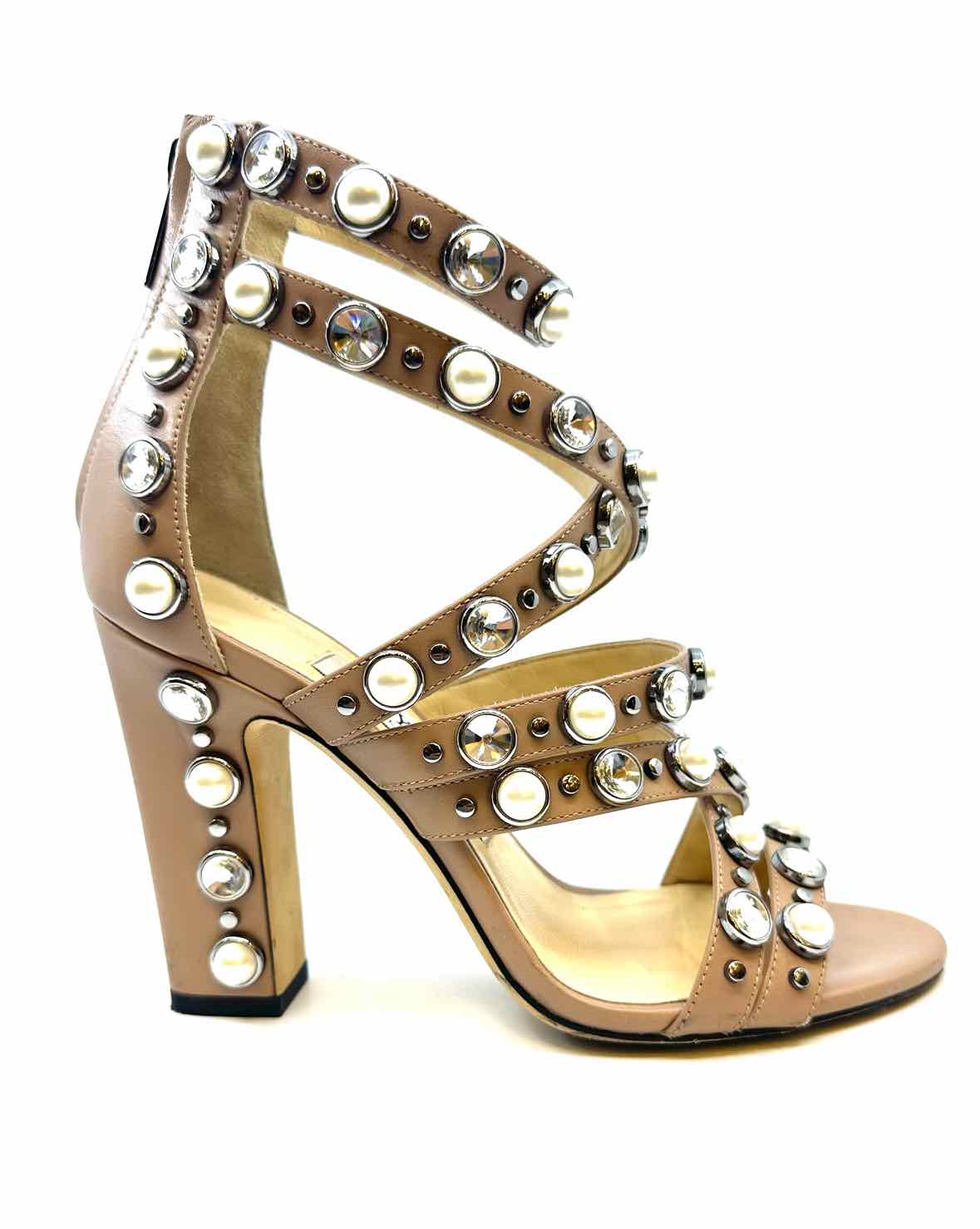 JIMMY CHOO Size 6 Nude Sandals