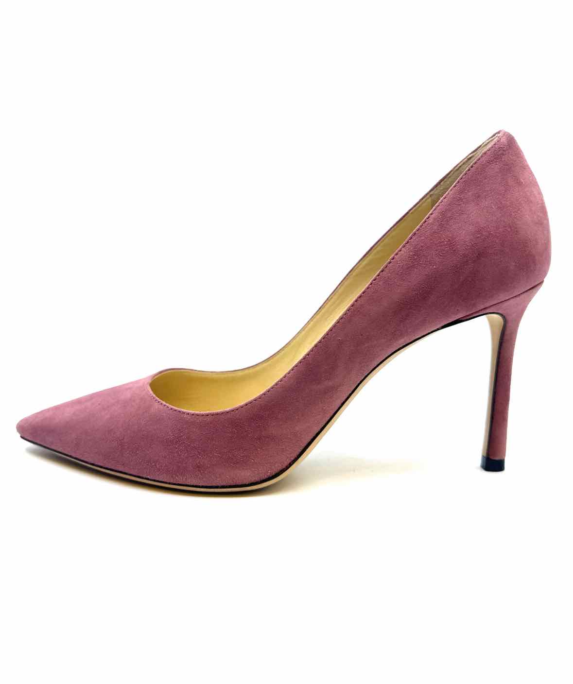JIMMY CHOO Romy Size 7 Mauve Suede Solid Pumps