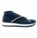 JIMMY CHOO Size 7.5 Black Knit Solid Sneakers