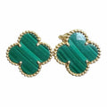 VAN CLEEF & ARPELS Green Pierced Earrings