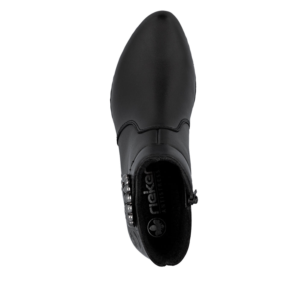 Rieker Womens Fashion Buckle Detail Ankle Boots | Black
