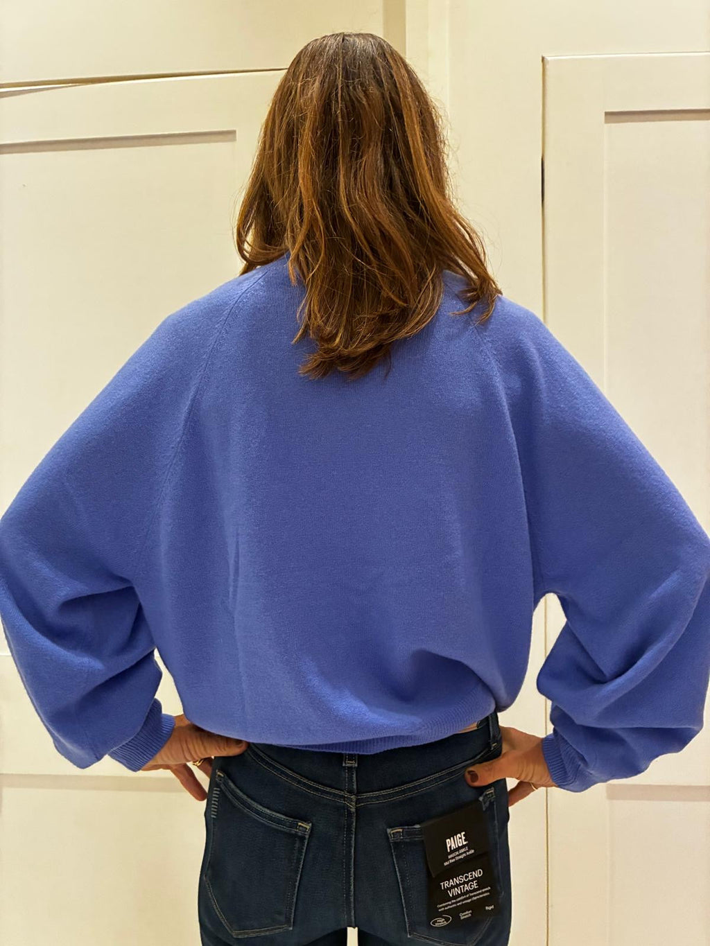 Colorush Courtney Funnel Neck in Tide