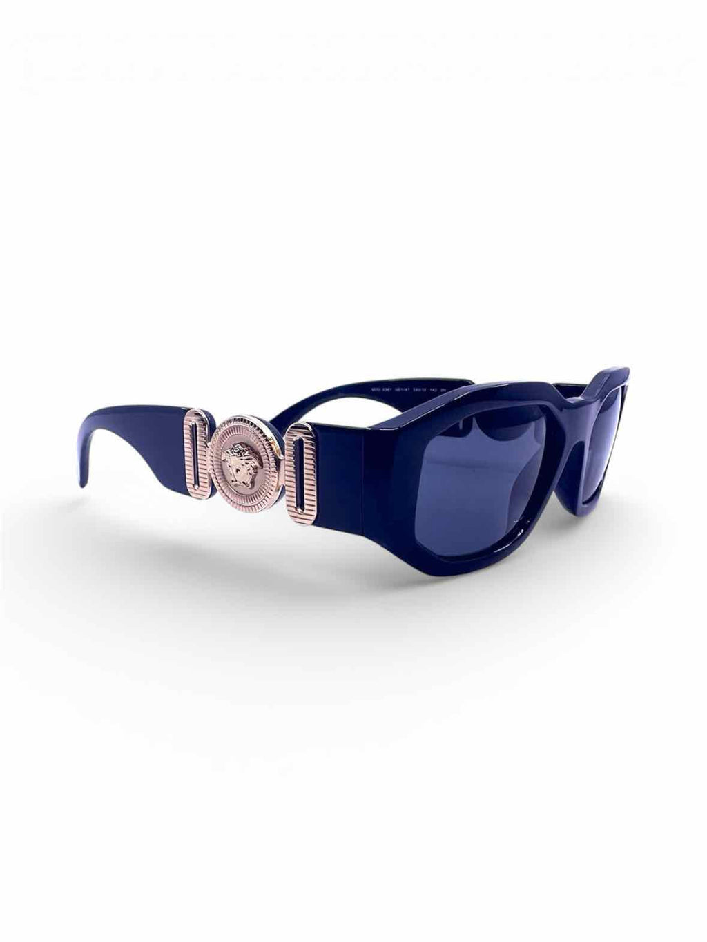 VERSACE Black Rectangle Sunglasses
