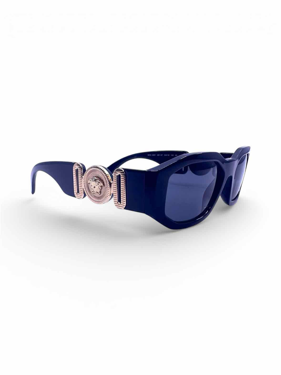 VERSACE Black Rectangle Sunglasses