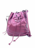 BALENCIAGA Papier Maroon Leather Solid Handbag