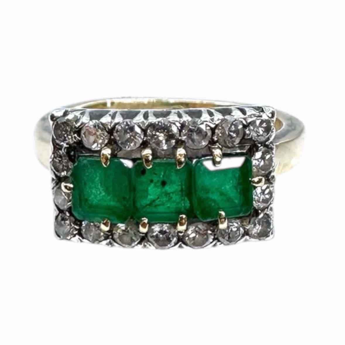 14K Emerald Ring