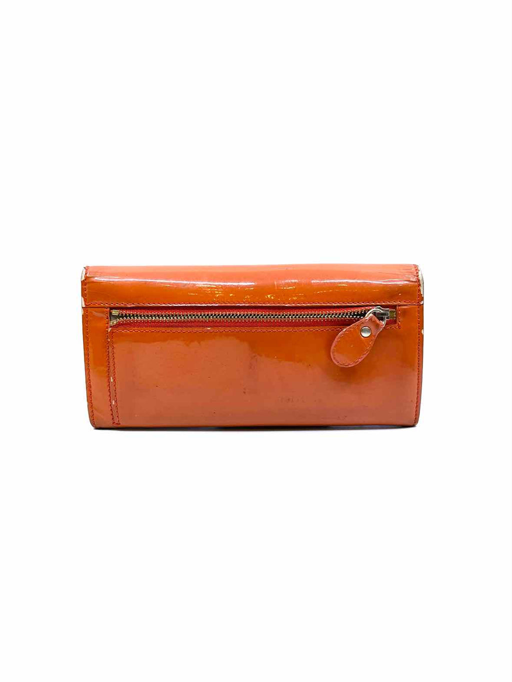 CHLOE Continental Burnt Coral Solid Wallet