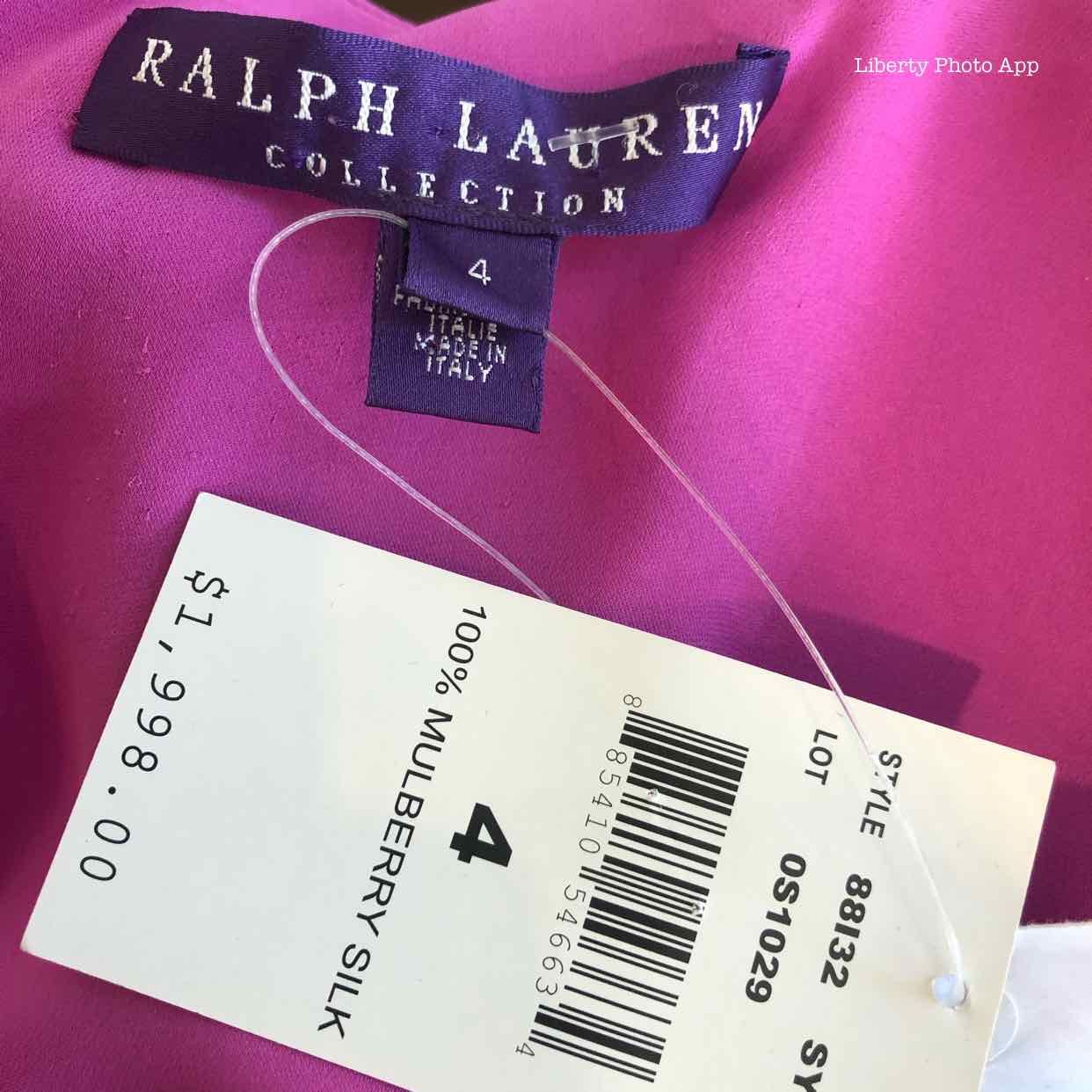 RALPH LAUREN Bright Purple Solid Dress | 4