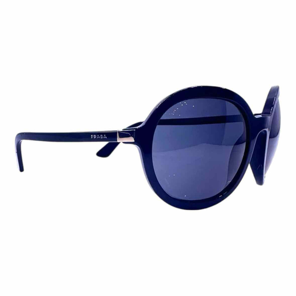 PRADA Black Round Sunglasses