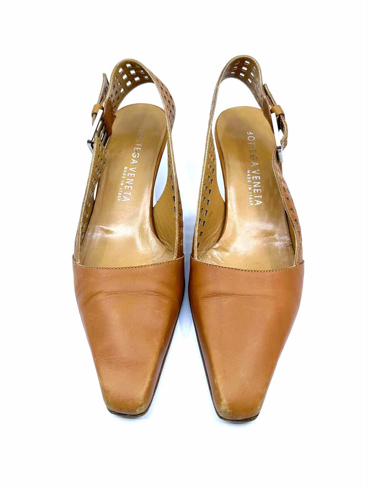 BOTTEGA VENETA Size 5.5 Camel Sandals