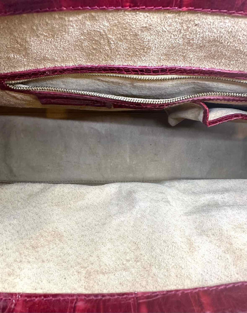NANCY GONZALEZ Red Crocodile Handbag