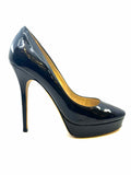JIMMY CHOO Size 9 Black Patent Leather Solid Pumps