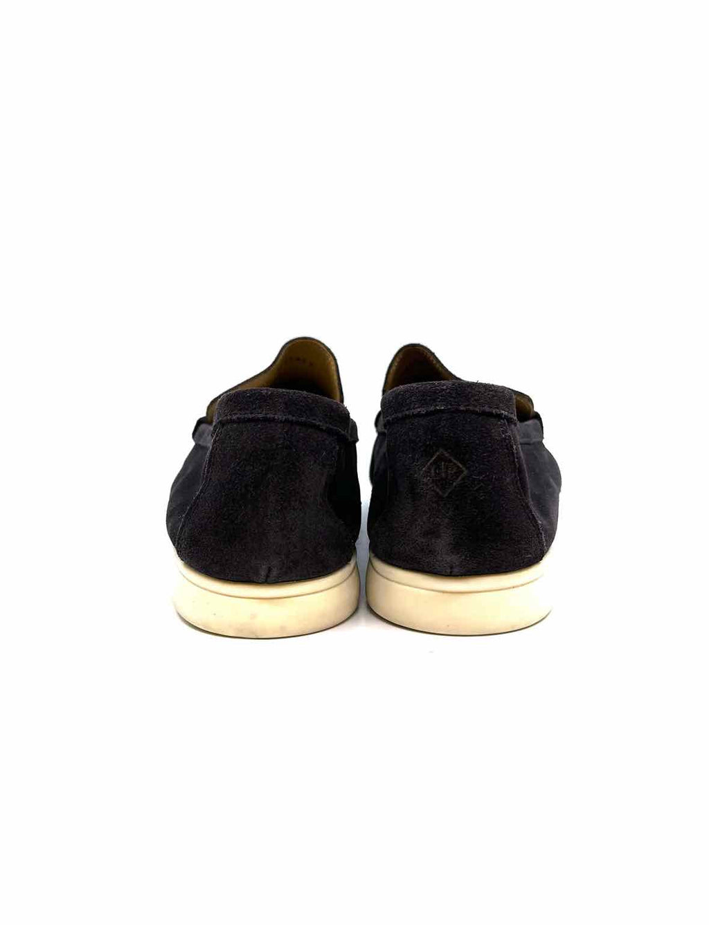 LORO PIANA Summer Walk Size 44 Grey Suede Solid Loafers
