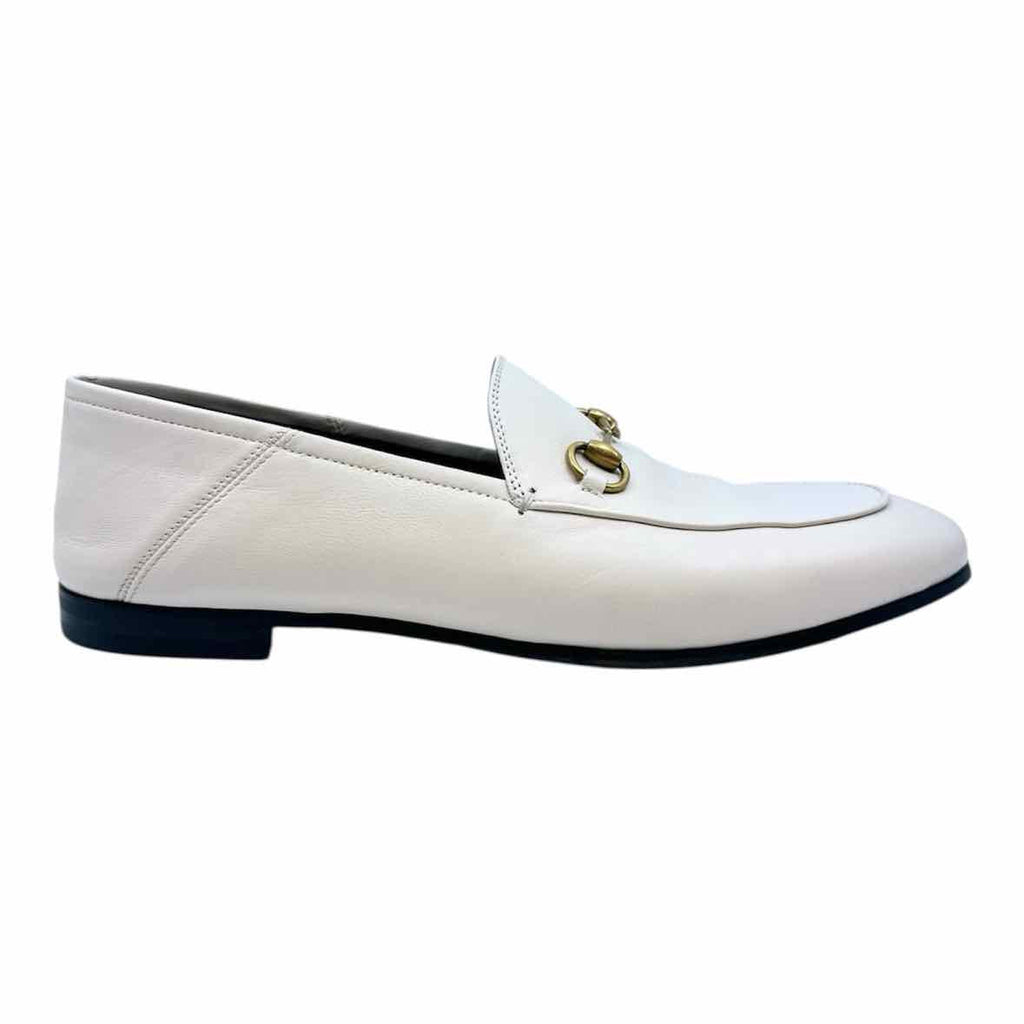 GUCCI Size 10 Cream Loafers