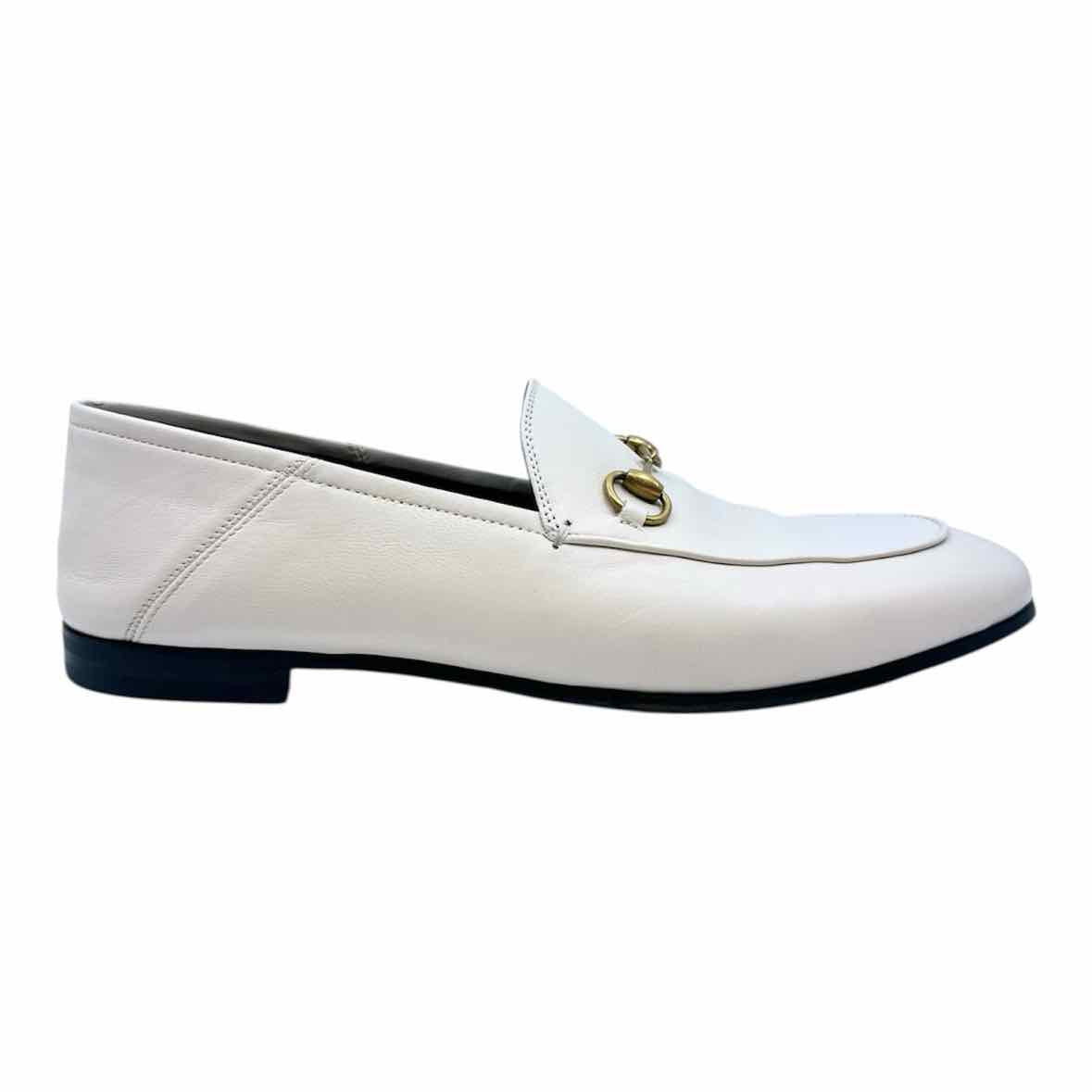 GUCCI Size 10 Cream Loafers