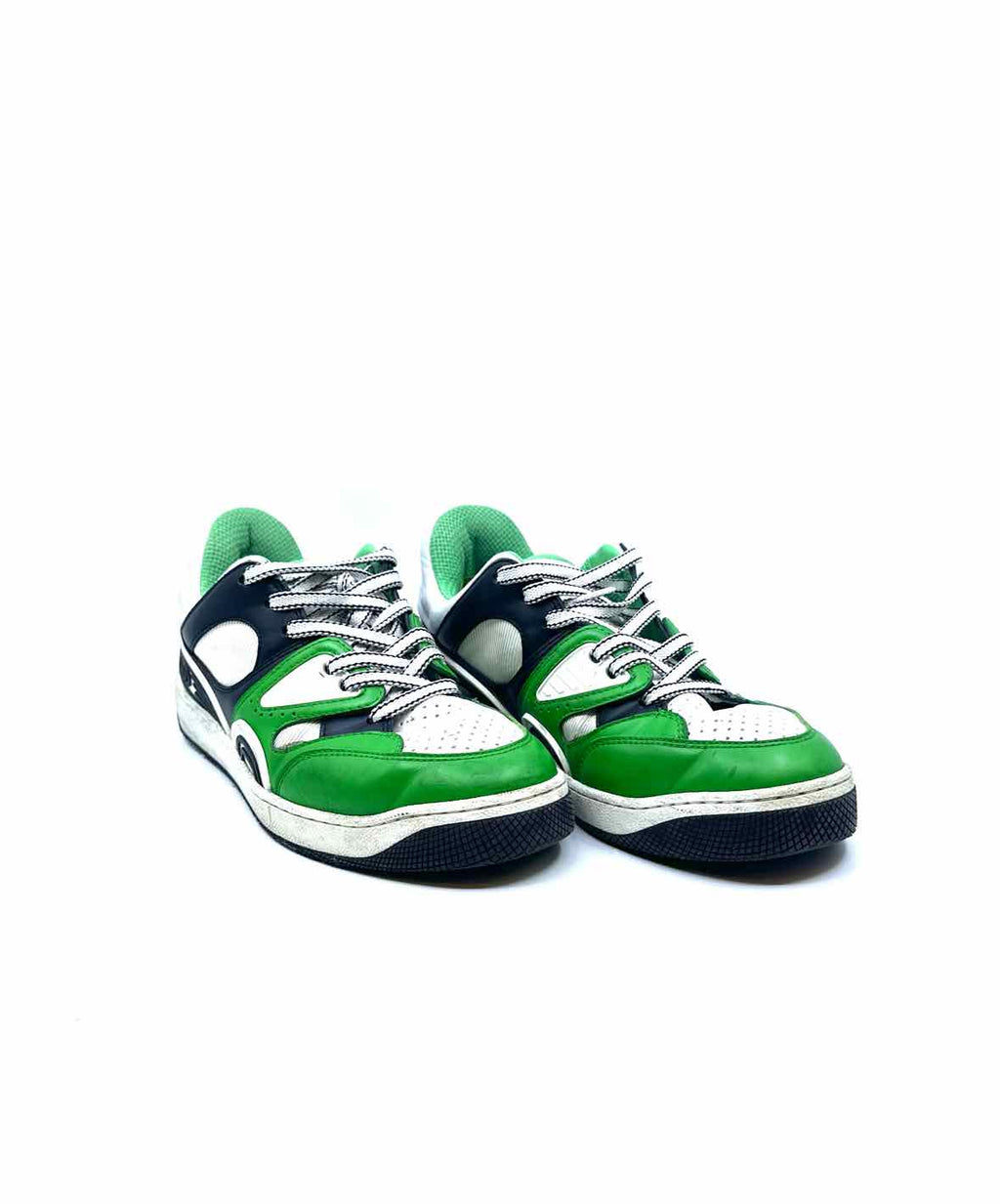 GUCCI Size 5 Black, Green, White Sneakers