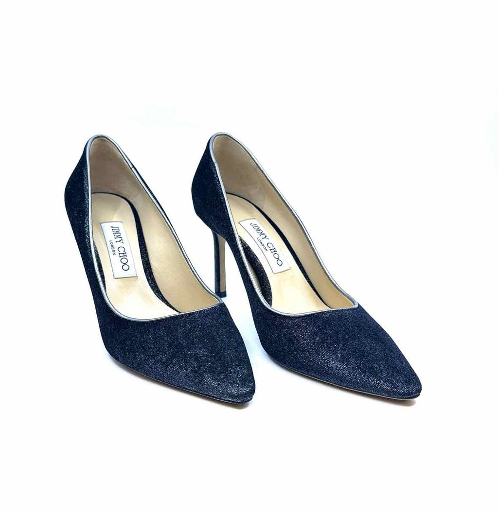 JIMMY CHOO Silver Pumps Size 8.5
