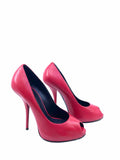 GIUSEPPE ZANOTTI Size 7 Red Leather Solid Pumps