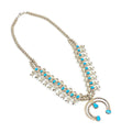 Sterling Silver Singer Navajo Turquoise Necklace