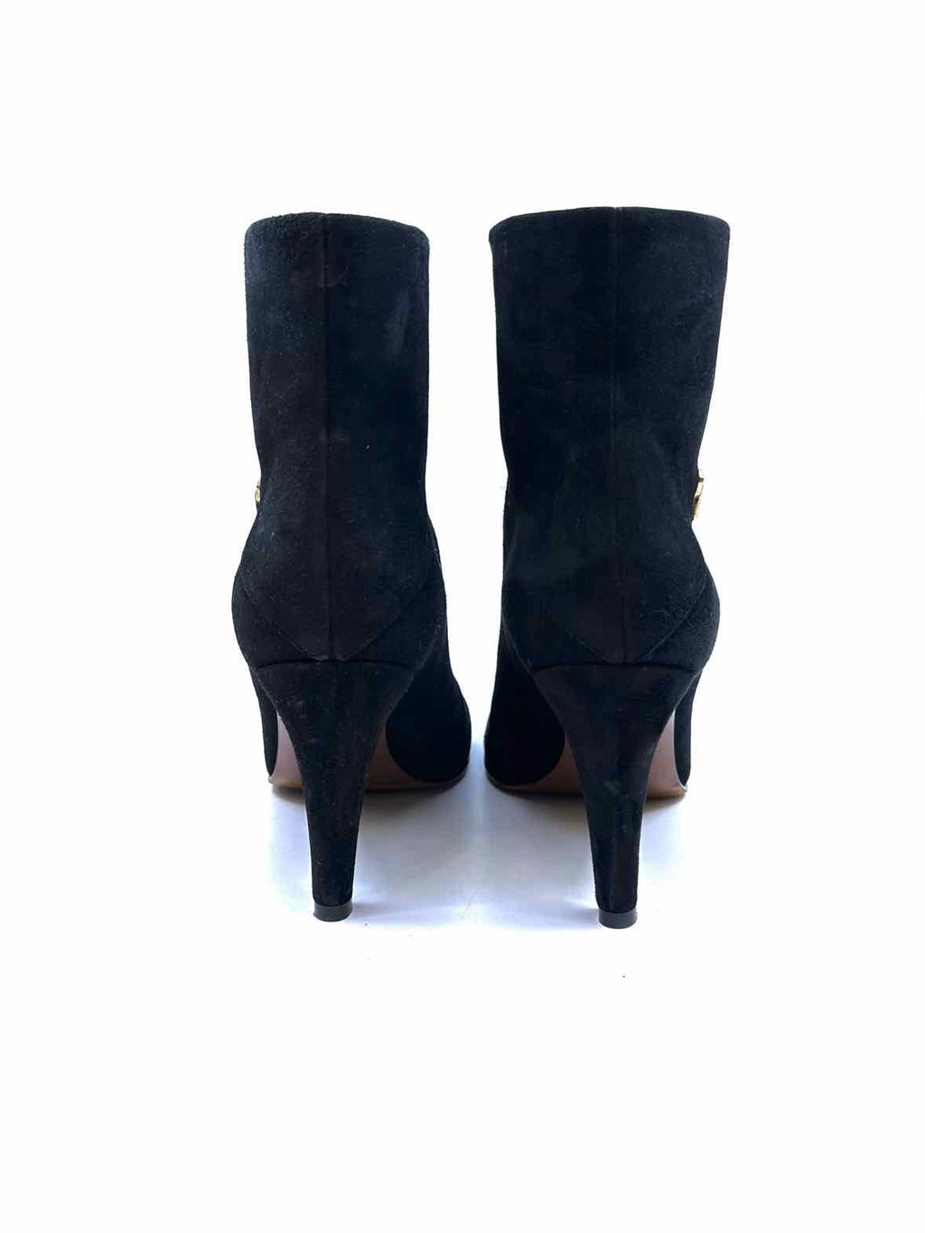 VALENTINO Size 9 Black Suede Ankle Boot