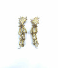 CHRISTIAN LACROIX Gold Tone Clip Earrings